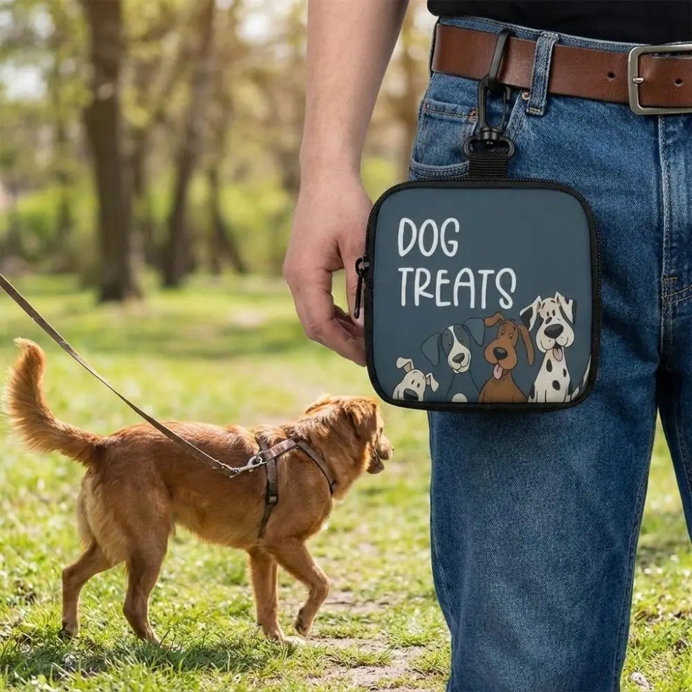 Pochette à friandises de dressage clipsée à la laisse — vue 3