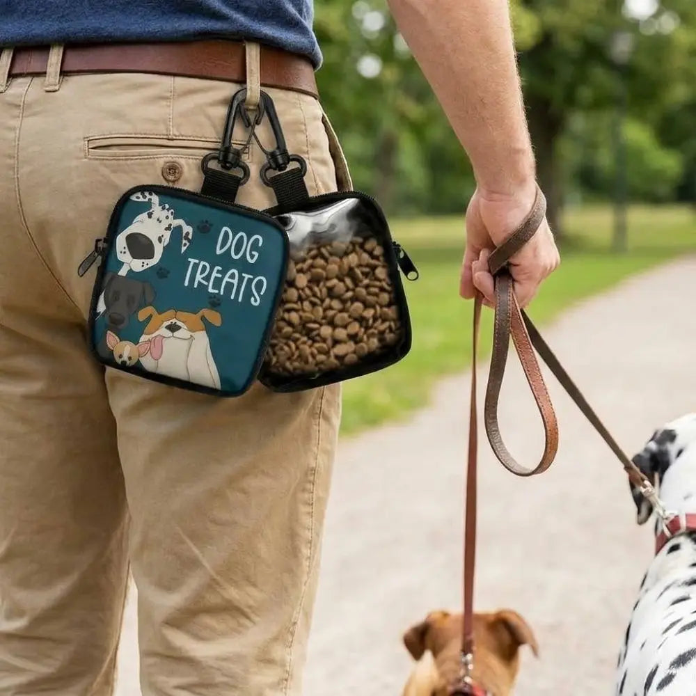 Pochette à friandises de dressage clipsée à la laisse — vue 4