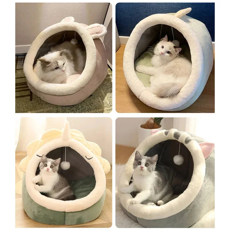 Panier cocon à oreilles pour chat — vue 9