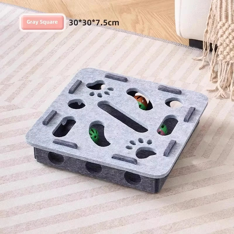 Boîte de jeu en feutre avec balles pour chat — vue 7