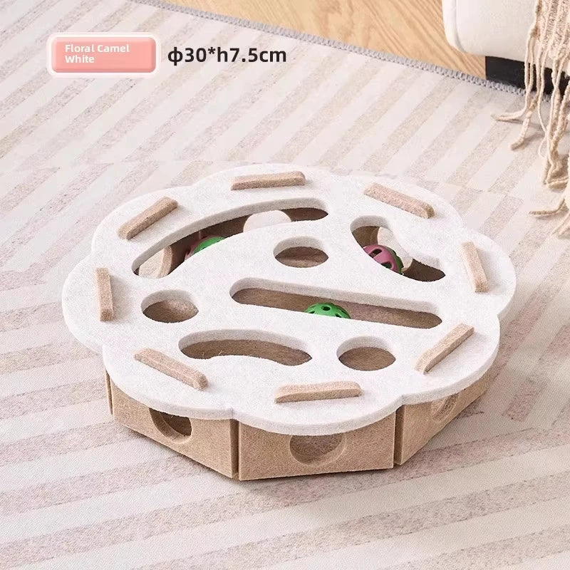 Boîte de jeu en feutre avec balles pour chat — vue 5