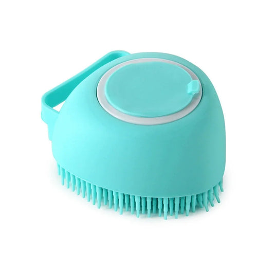 Brosse de bain en silicone avec réservoir à shampooing