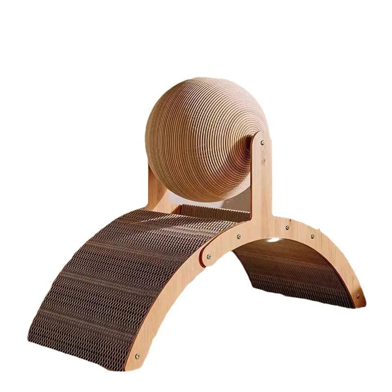 Griffoir arche en bois avec balle en sisal