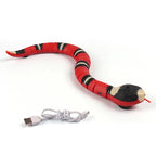 Serpent interactif rechargeable pour chat — vue 3