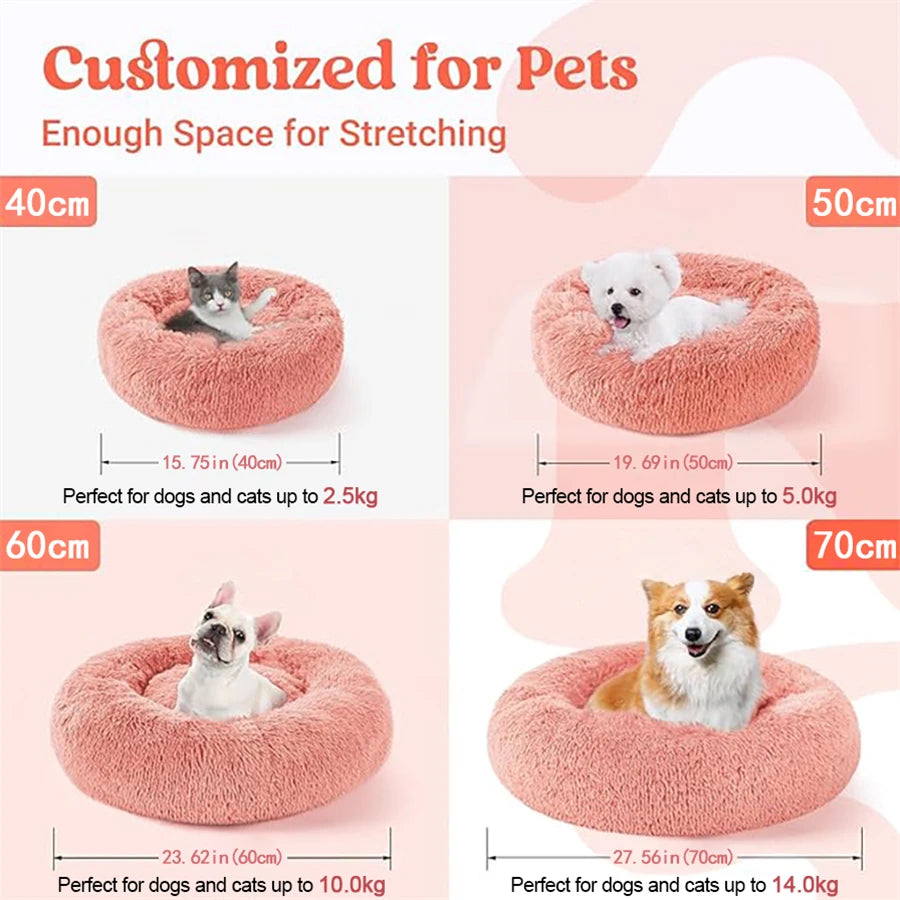 Coussin donut en fausse fourrure — vue 5