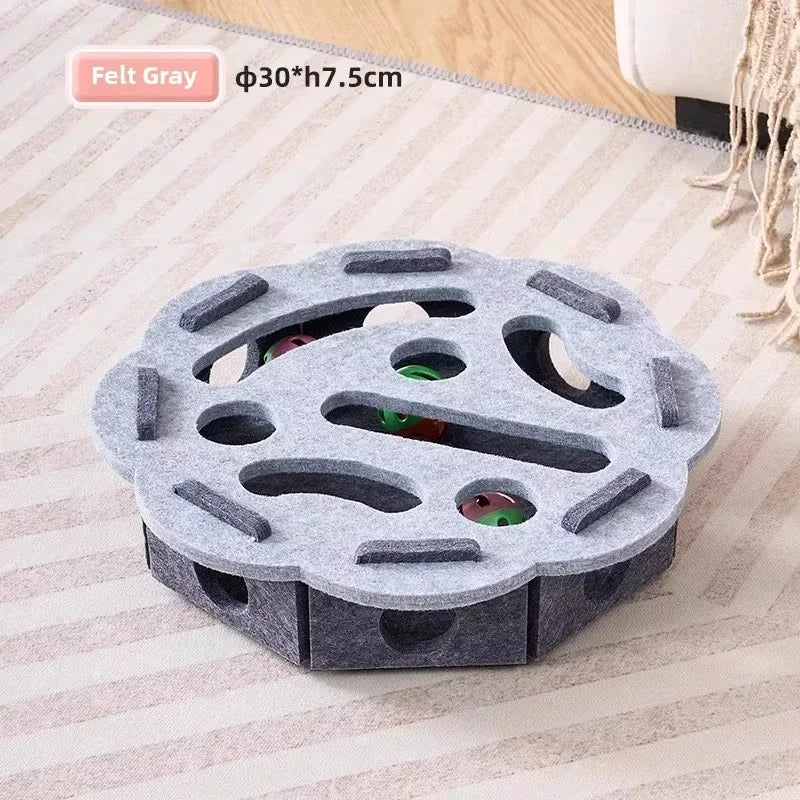Boîte de jeu en feutre avec balles pour chat — vue 8
