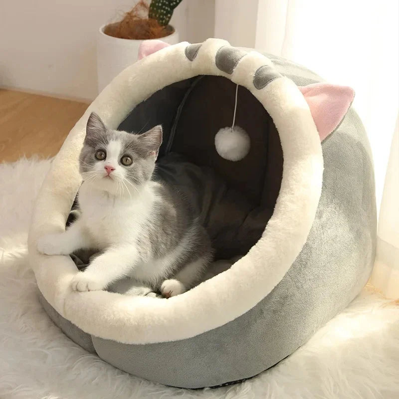 Panier cocon à oreilles pour chat — vue 8