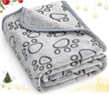 Couverture douce à motif pattes pour chien et chat