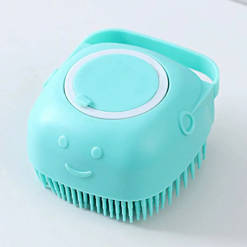 Brosse de bain en silicone avec réservoir à shampooing — vue 7