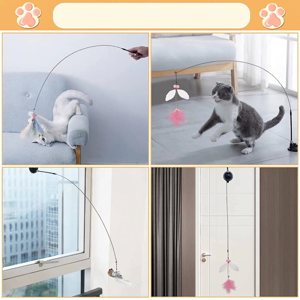 Oiseaux à suspendre sur ventouse pour chat — vue 5