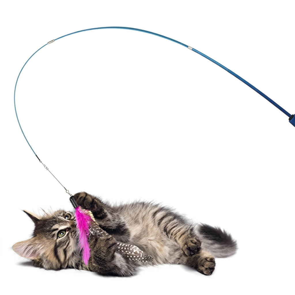 Canne à plumes télescopique pour chat — vue 5