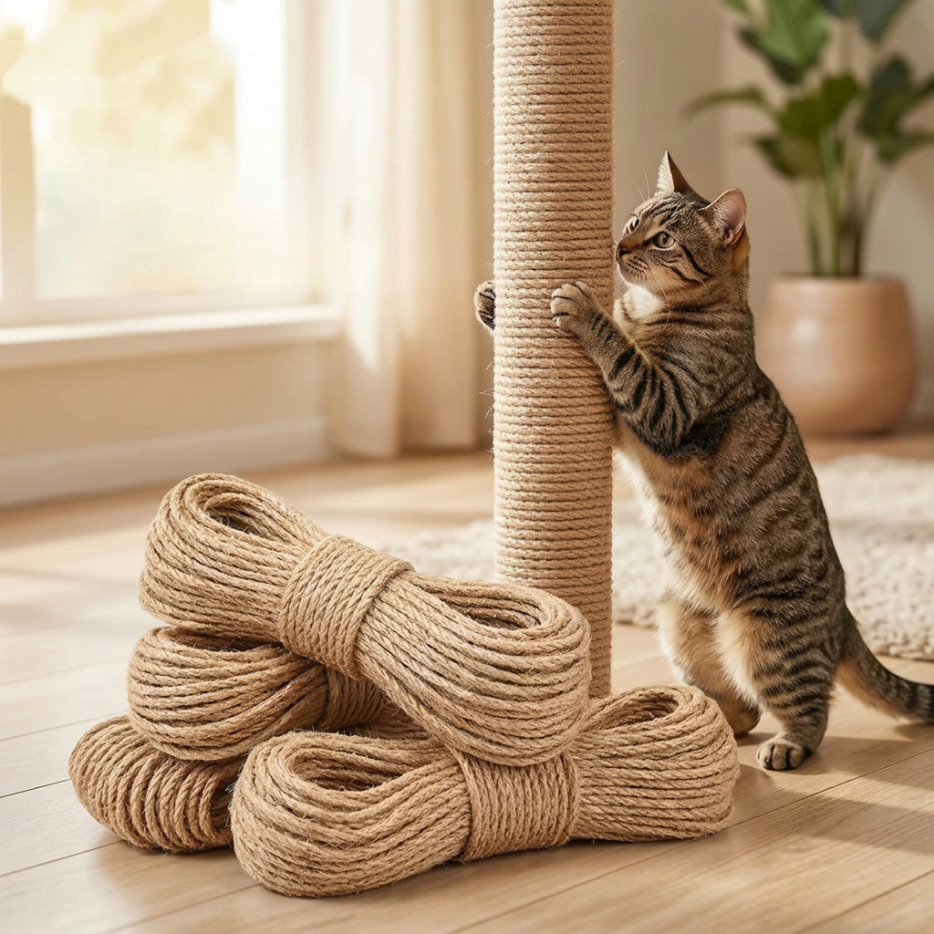 Corde en sisal naturel pour griffoir