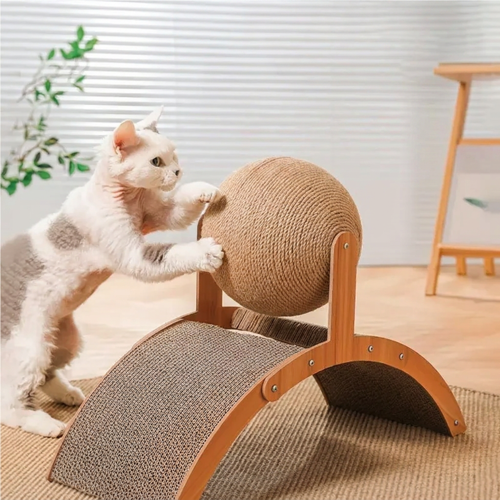 Griffoir arche en bois avec balle en sisal — vue 6