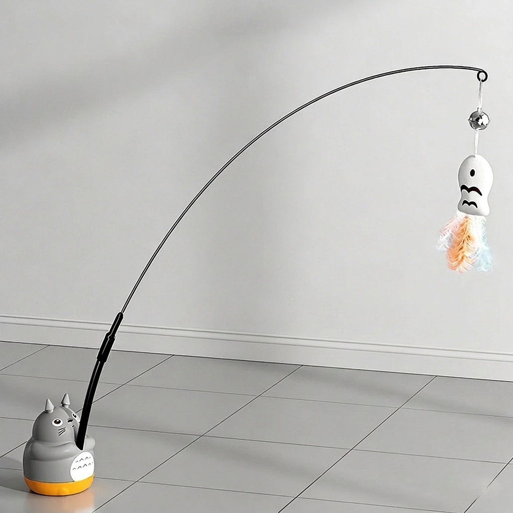 Baguette rotative sur base ventouse pour chat — vue 5