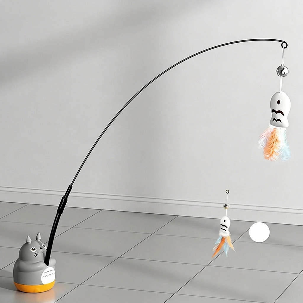 Baguette rotative sur base ventouse pour chat — vue 6
