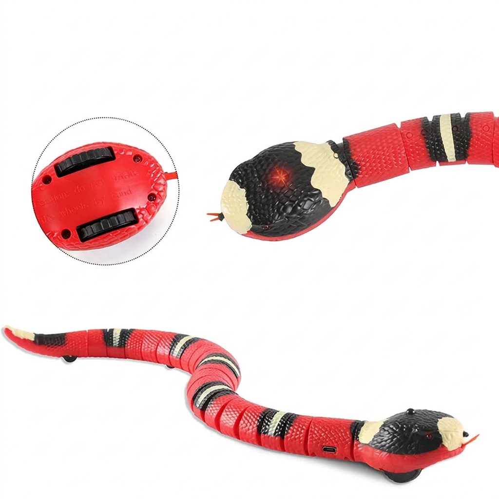 Serpent interactif rechargeable pour chat — vue 6