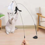 Canne à plumes sur ventouse pour chat — vue 2