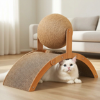 Griffoir arche en bois avec balle en sisal — vue 2